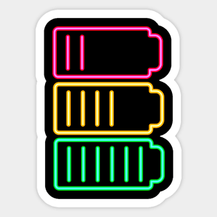 RECHARGED! Neon Sticker